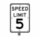 5mph Solar Flashing Speed Limit Sign for Traffic Safety